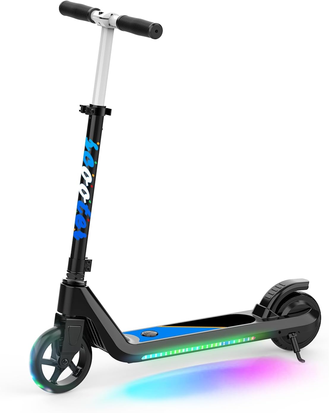 Electric Scooter for Kids with Adjustable Speed and Height, Kids Scooter with Flash Wheel & Deck Lights