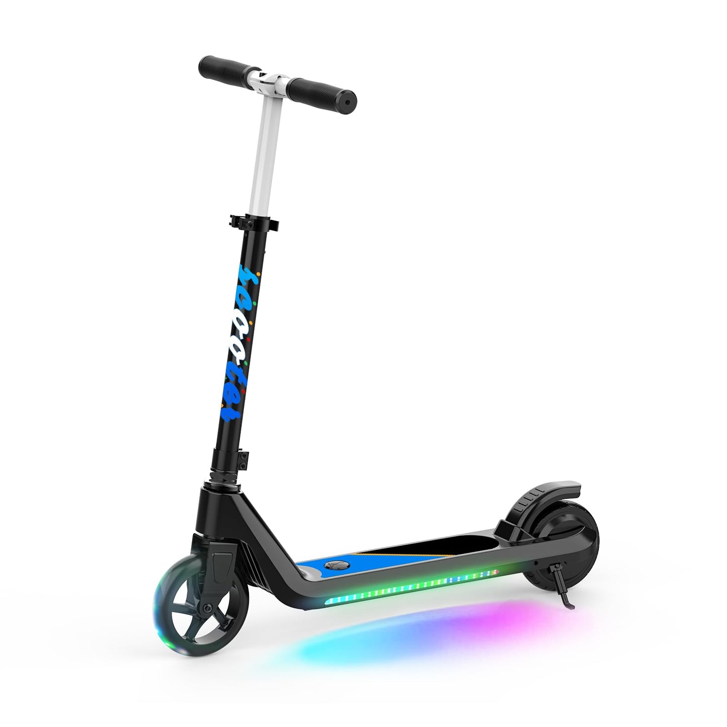 Electric Scooter for Kids with Adjustable Speed and Height, Kids Scooter with Flash Wheel & Deck Lights