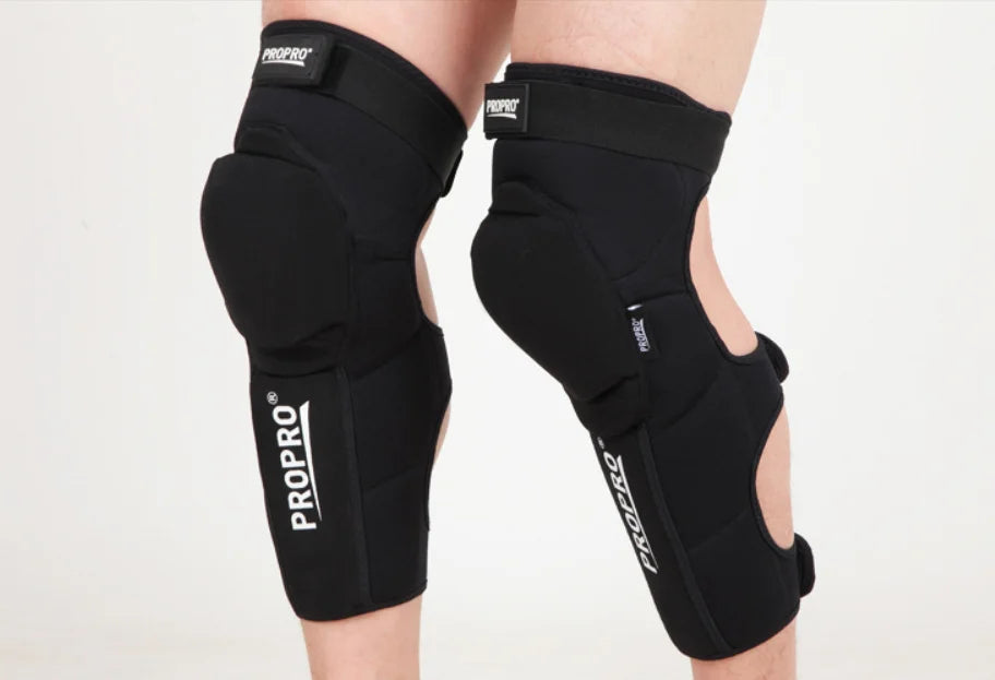 Bike Extended Knee Guards Neoprene/Kevlar Fabric/PE Shell Riding/Skiing/Mountain Calf Protection Knee Safety Pads