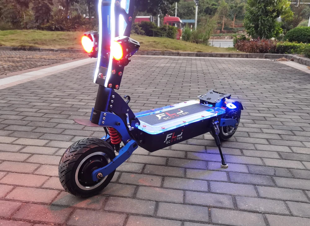 FLJ SK3 pro 72V 7000W E Scooter and 60v/6000wv Strong power 11inch Dual engines E Bike foldable top design Electric Scooter