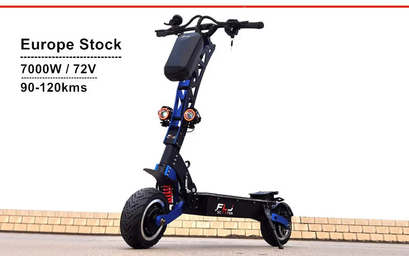 FLJ SK3 pro 72V 7000W E Scooter and 60v/6000wv Strong power 11inch Dual engines E Bike foldable top design Electric Scooter