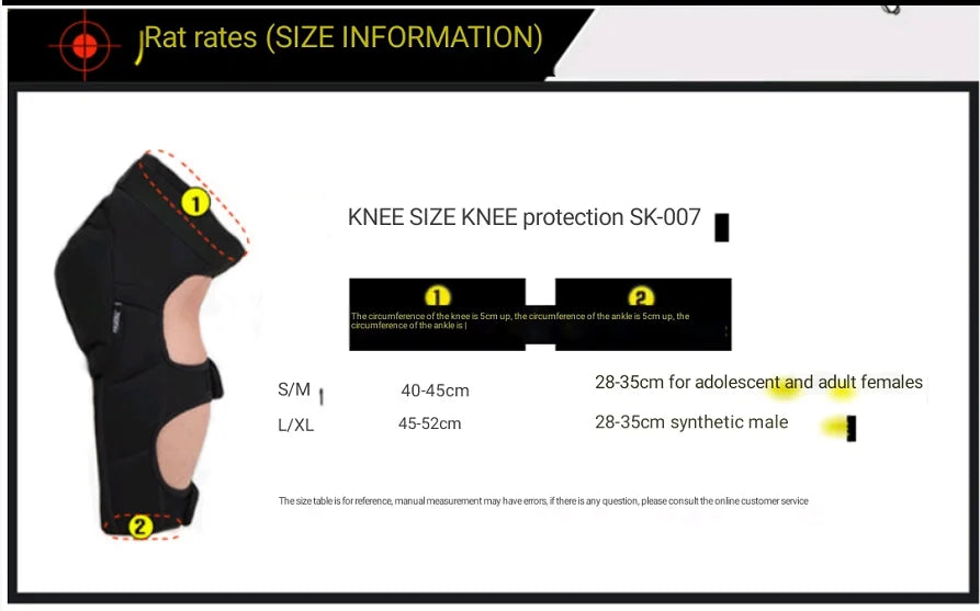 Bike Extended Knee Guards Neoprene/Kevlar Fabric/PE Shell Riding/Skiing/Mountain Calf Protection Knee Safety Pads