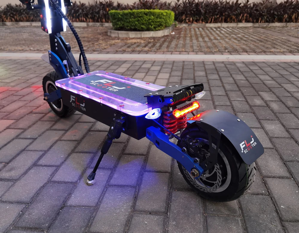 FLJ SK3 pro 72V 7000W E Scooter and 60v/6000wv Strong power 11inch Dual engines E Bike foldable top design Electric Scooter