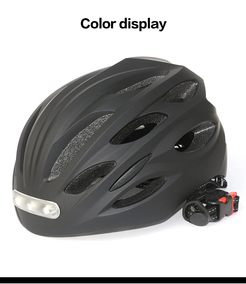 LED Lamp Cycling Bicycle Helmet With LED Tail Light Intergrally-molded Outdoor Sport Riding Cycling Motorcycle Bike Equipment