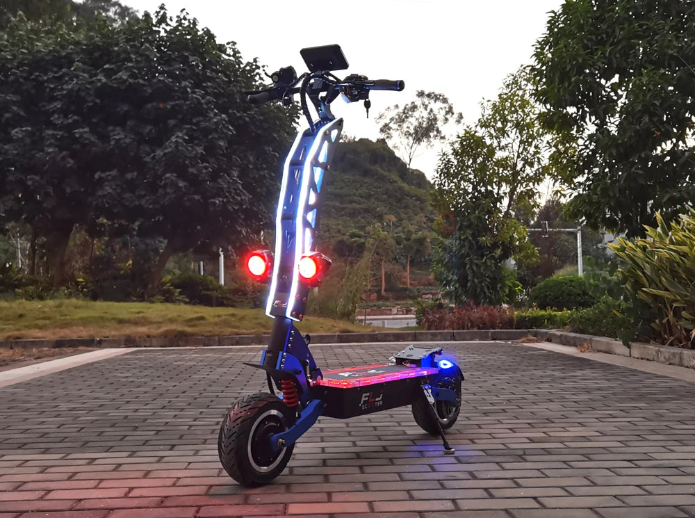 FLJ SK3 pro 72V 7000W E Scooter and 60v/6000wv Strong power 11inch Dual engines E Bike foldable top design Electric Scooter