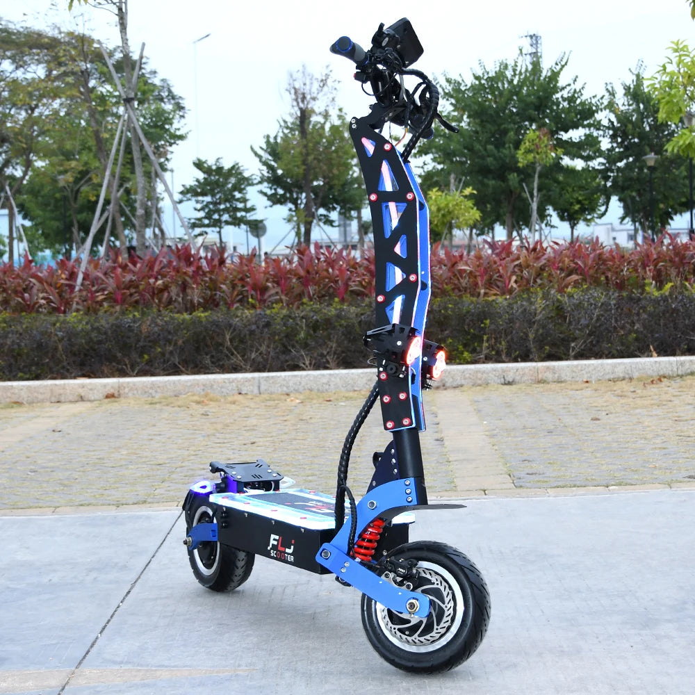 FLJ SK3 pro 72V 7000W E Scooter and 60v/6000wv Strong power 11inch Dual engines E Bike foldable top design Electric Scooter