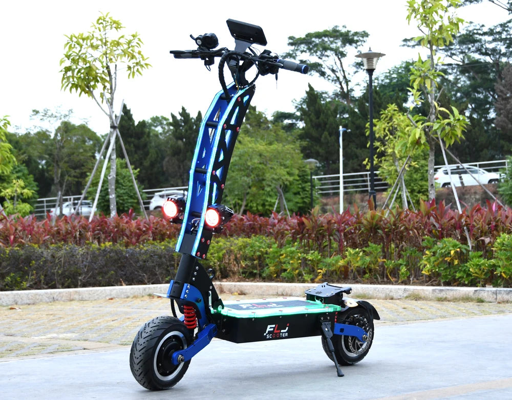 FLJ SK3 pro 72V 7000W E Scooter and 60v/6000wv Strong power 11inch Dual engines E Bike foldable top design Electric Scooter