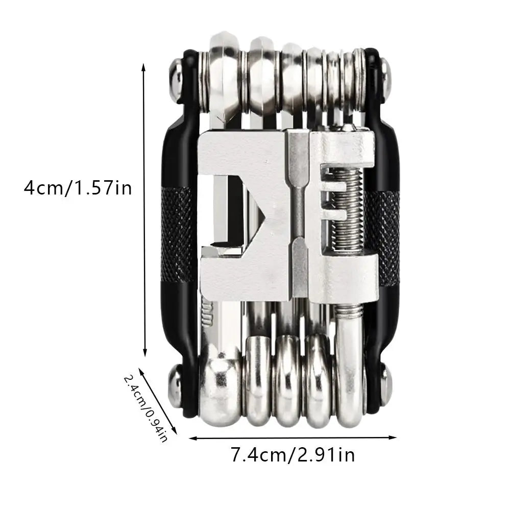 11 in 1 Bicycle Repair Tool Kit Mountain Bike Wrench Screwdriver Chain Hex Spoke Multifunction Bicycle Repair Set Cycling Tool