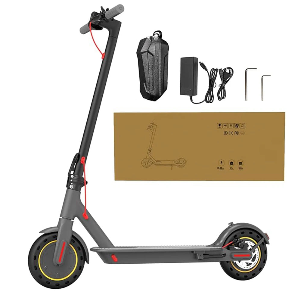 350W Electric Scooter for Adults 36V 10.4AH Max Speed 30KM/H 8.5 Inch Tires Shock Absorption City Commuter Folding E-Scooter