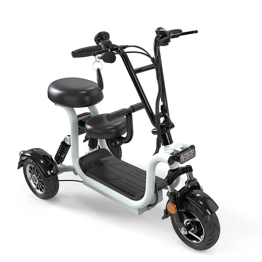 CC Dual motor 3 wheel electric folding bike electric tricycle