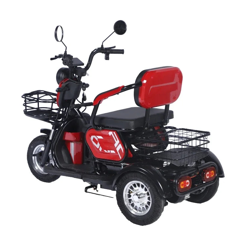 Electric Tricycle Adult 3 Wheel Electric Mobility Scooter Passenger Leisure With Armrests 600W60V20AH With Seat Electric Scooter