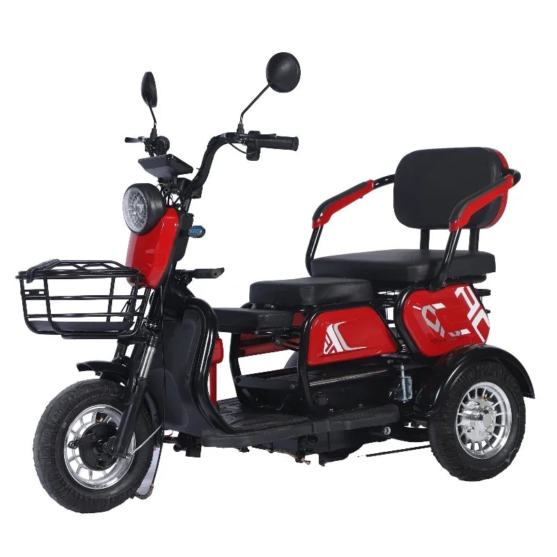 Electric Tricycle Adult 3 Wheel Electric Mobility Scooter Passenger Leisure With Armrests 600W60V20AH With Seat Electric Scooter