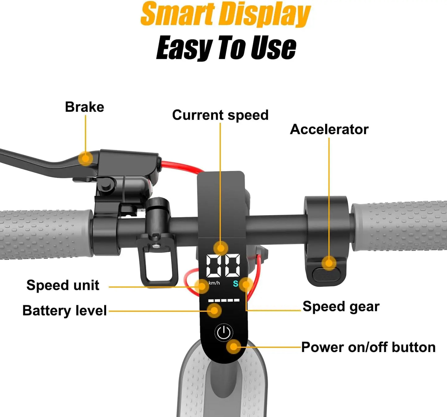 350W Electric Scooter for Adults 36V 10.4AH Max Speed 30KM/H 8.5 Inch Tires Shock Absorption City Commuter Folding E-Scooter