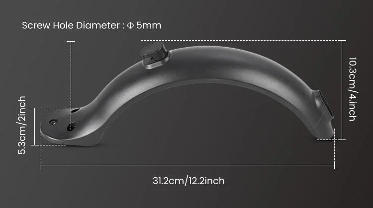 Durable Scooter Mudguard for Xiaomi Mijia M365 and M365 Pro Electric Scooter Tire Splash Fender with Rear Taillight Back Guard