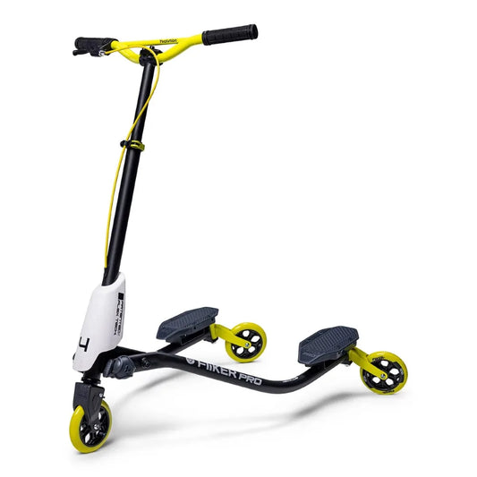 2023 Yvolution Y Fliker Pro Kids Scooter 3-Wheels 6+ Black/Yellow