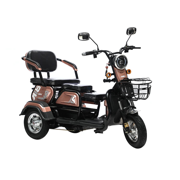 Wholesale Custom 3 Wheel Folding Electric Passenger Tricycle Three Wheel Scooter For Adults