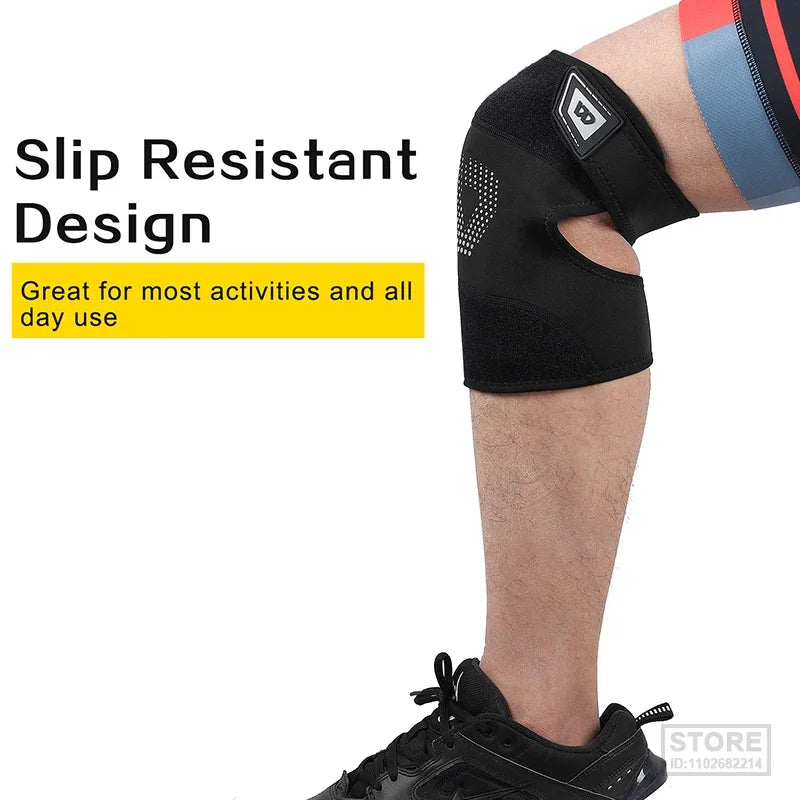 WEST BIKING Knee Pads Cycling Protector With PU Rubber Pad Physical Filling Running Basketball Sports Safety  Tendon Support