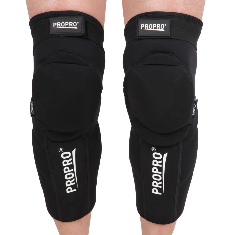 Bike Extended Knee Guards Neoprene/Kevlar Fabric/PE Shell Riding/Skiing/Mountain Calf Protection Knee Safety Pads