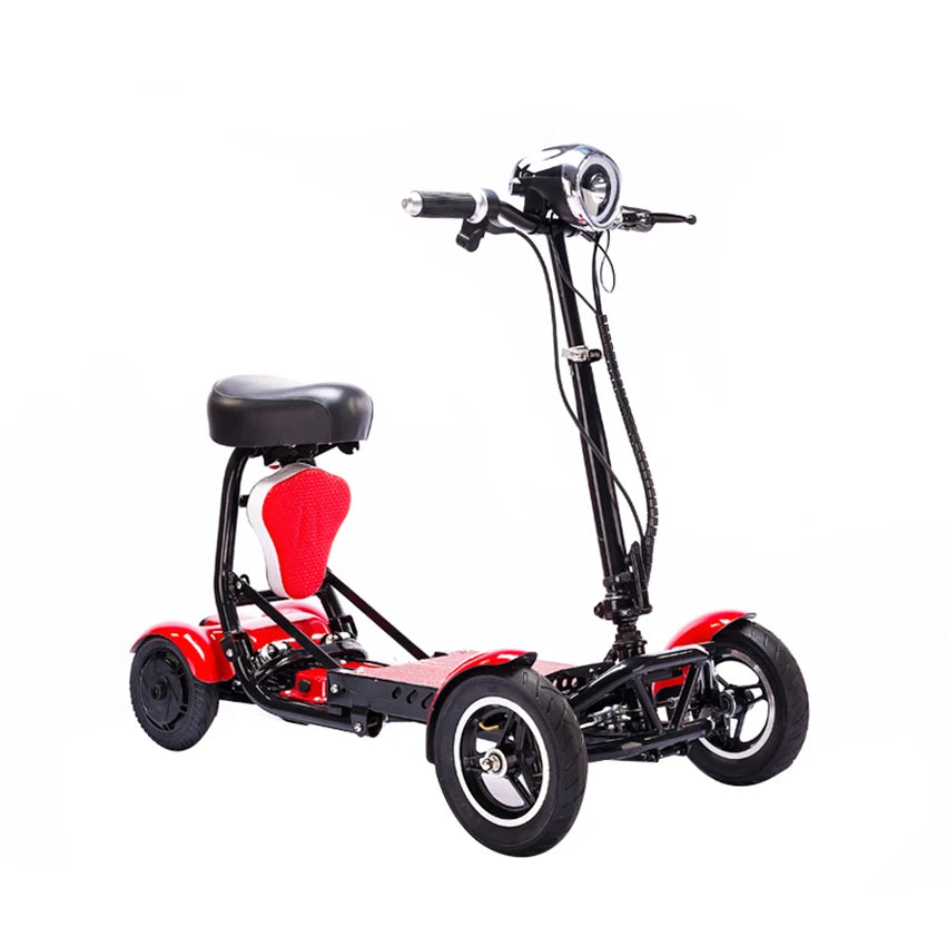 Folding mobility 4 wheel elderly electric wheelchair scooter