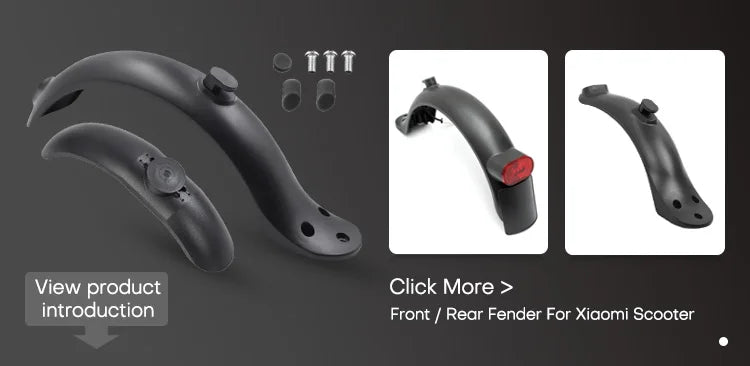 Durable Scooter Mudguard for Xiaomi Mijia M365 and M365 Pro Electric Scooter Tire Splash Fender with Rear Taillight Back Guard