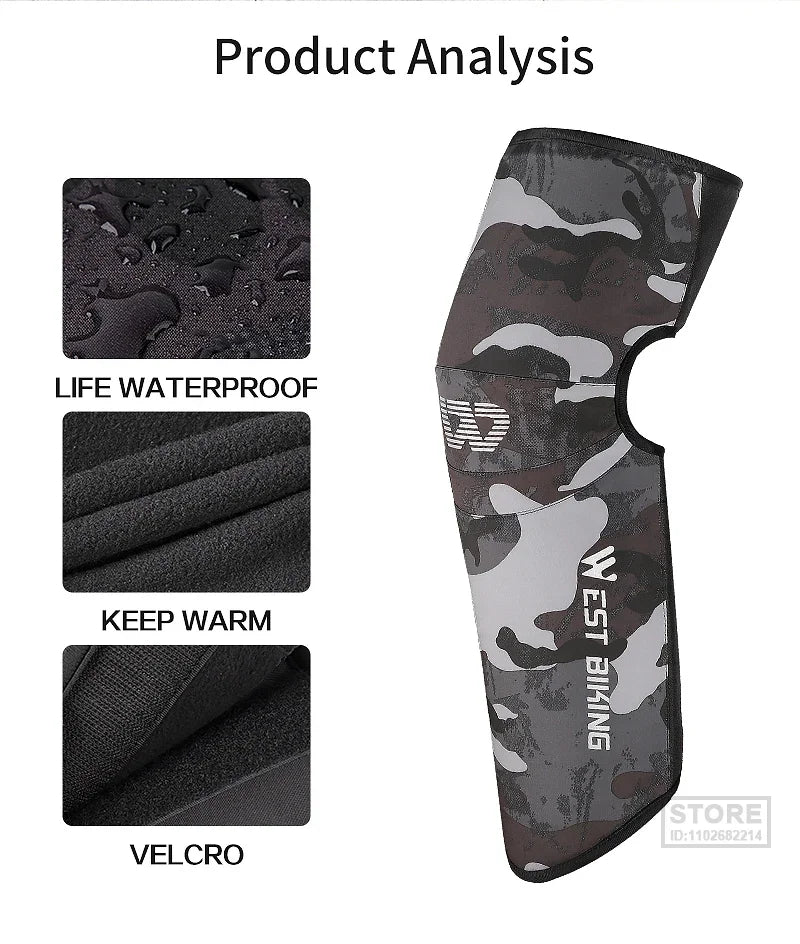 WEST BIKING Knee Pads Cycling Protector With PU Rubber Pad Physical Filling Running Basketball Sports Safety  Tendon Support