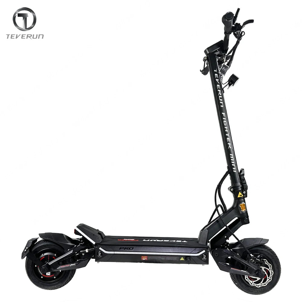 Original Teverun Fighter Mini Pro 60V 25Ah Samsang Battery APP Smart BMS Dual Motor 2000W 65km/h 10Inch Electric Scooter