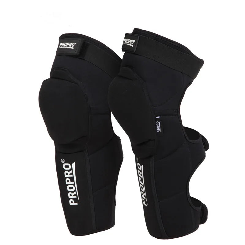 Bike Extended Knee Guards Neoprene/Kevlar Fabric/PE Shell Riding/Skiing/Mountain Calf Protection Knee Safety Pads