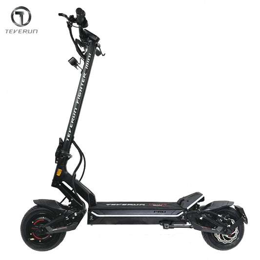 Original Teverun Fighter Mini Pro 60V 25Ah Samsang Battery APP Smart BMS Dual Motor 2000W 65km/h 10Inch Electric Scooter