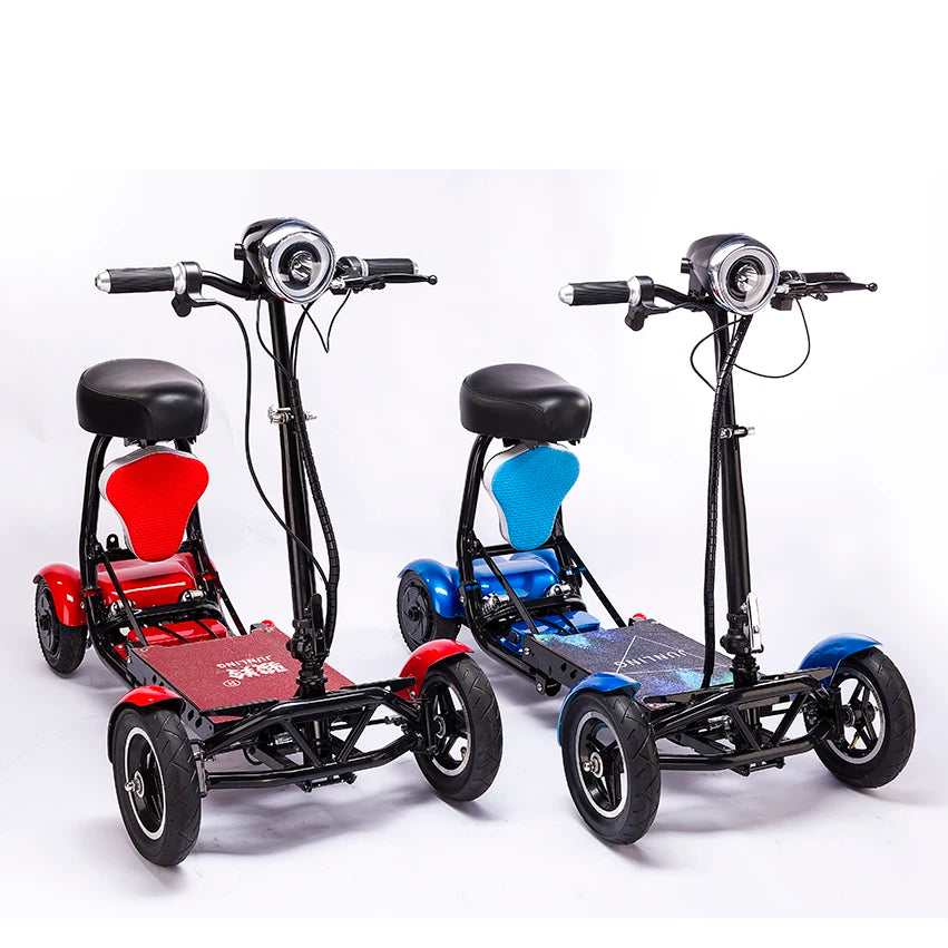 Folding mobility 4 wheel elderly electric wheelchair scooter