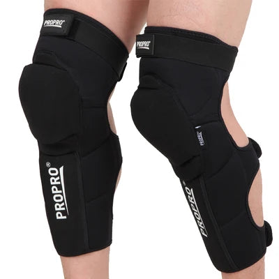 Bike Extended Knee Guards Neoprene/Kevlar Fabric/PE Shell Riding/Skiing/Mountain Calf Protection Knee Safety Pads