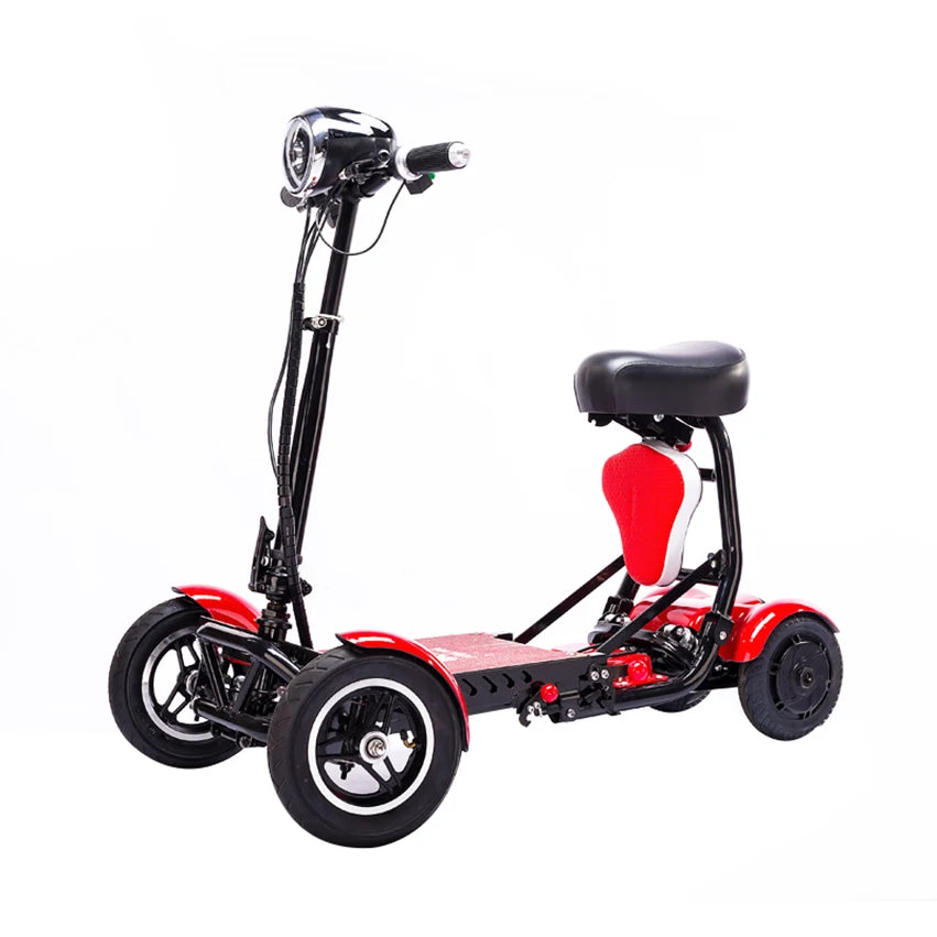 Folding mobility 4 wheel elderly electric wheelchair scooter