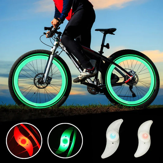 Bike Wheel Spoke Light Tire Lights 3 Mode LED Waterproof Bike Safety Warning Easy To Install Bicycle Accessories with Battery