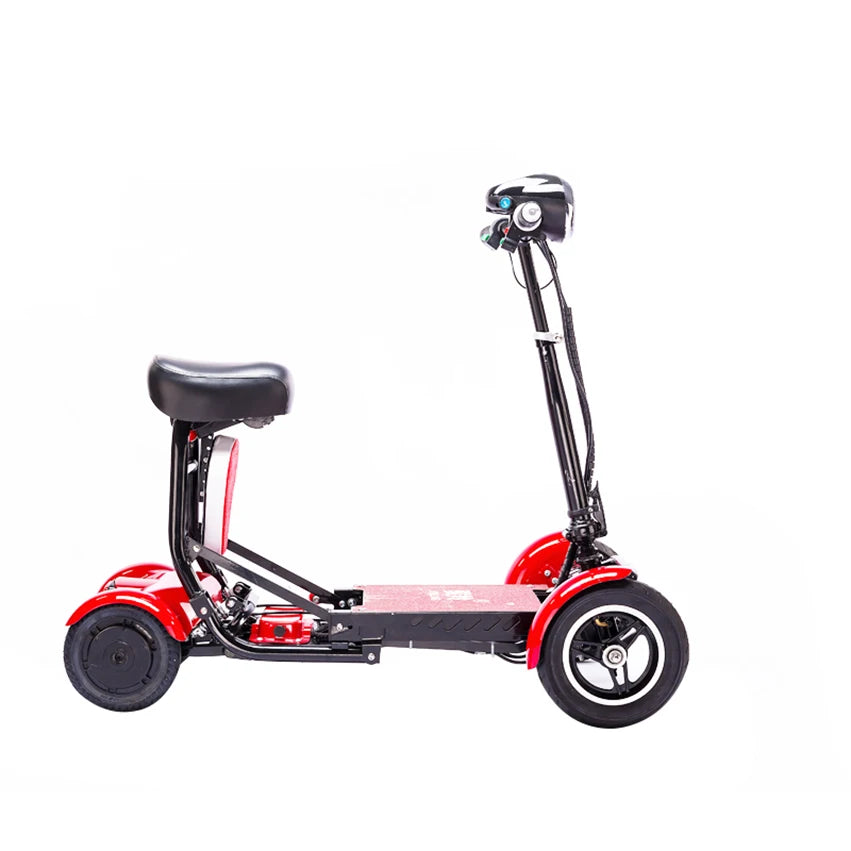 Folding mobility 4 wheel elderly electric wheelchair scooter