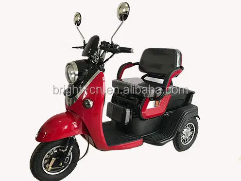 China Family Electro Motorcycle Scooter 3 Wheels Mobility Electric Tricycle Passenger Scooter with seat for adult