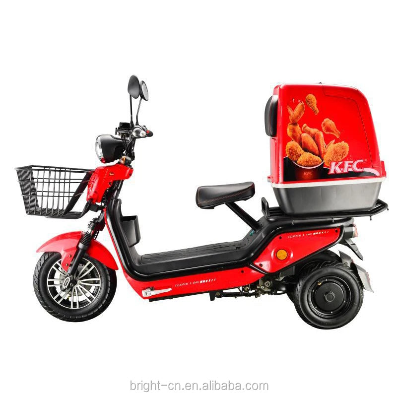 China Family Electro Motorcycle Scooter 3 Wheels Mobility Electric Tricycle Passenger Scooter with seat for adult